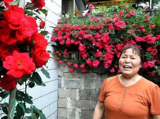 【70张笑脸⑫】许茹菲：庭院养花精神爽！